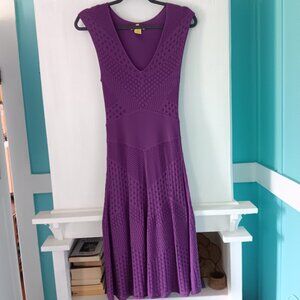 Catherine Malandrino eyelet knit dress